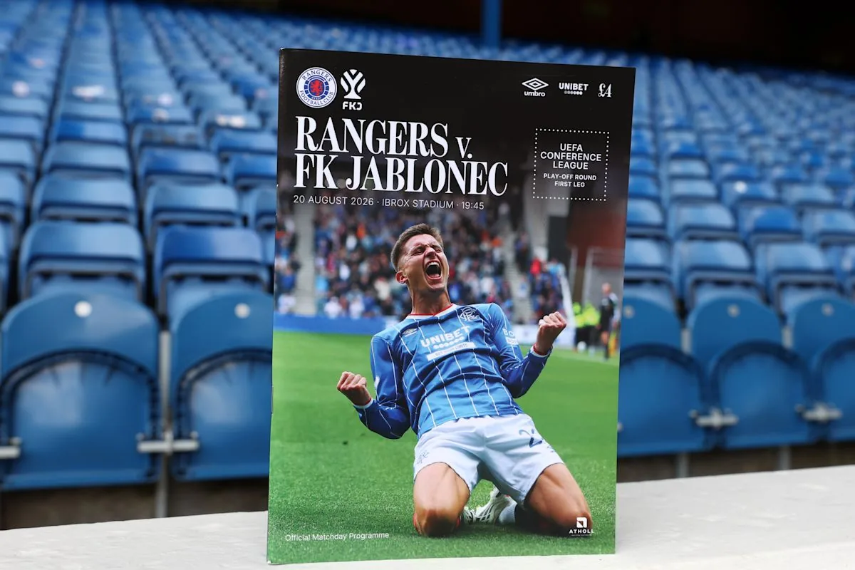 Rangers vs Jablonec: UEFA Conference League stats & head-to-head
